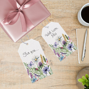 Wildflower with Ladybug and Butterfly Gift Tags