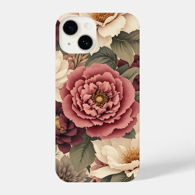 Wildflower Wonder: Boho Floral Phone Case (Back)