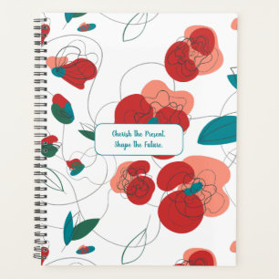 Wildflower Wonderland Stylised Flowers pattern Planner