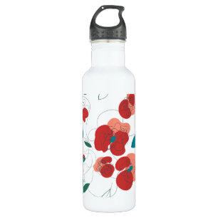 Wildflower Wonderland   Stylized Flowers pattern 710 Ml Water Bottle