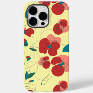 Wildflower Wonderland Stylized Flowers pattern Case-Mate iPhone 14 Pro Max Case