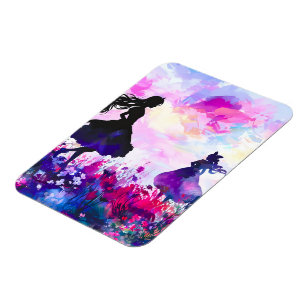 Wildflower Wonderland Watercolor Magnet