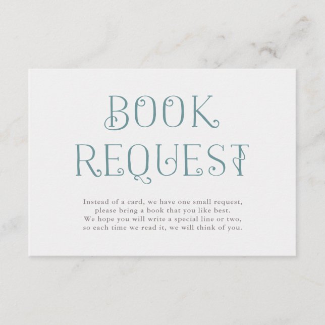 Wildflower Wreath | Baby Shower Book Request Enclosure Card (Front)