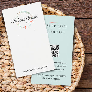 Wildflower Wreath Earring Jewellery Display Card