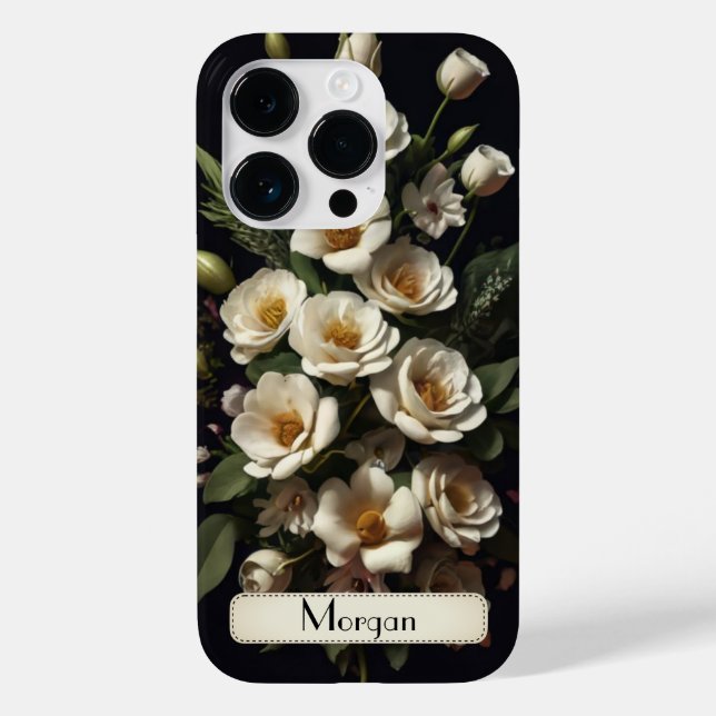Wildflower Wreath Watercolor Personalised 3d Case-Mate iPhone Case (Back)