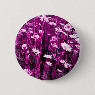 WILDFLOWERS 6 CM ROUND BADGE