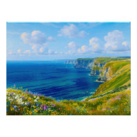 "Wildflowers Above the Sea" – A Welsh Seascape