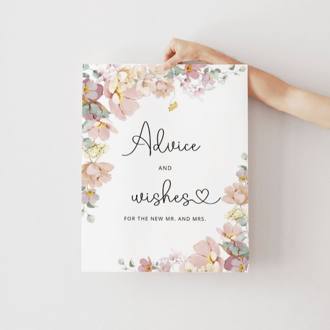 Wildflowers advice and wishes for Newlyweds Poster (Creator Uploaded)
