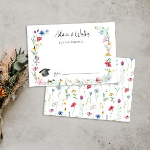 Wildflowers Advice Graduation Enclosure Card