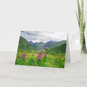 Wildflowers Alaskan Valley Card