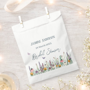 Wildflowers and butterflies bridal shower favour b bags