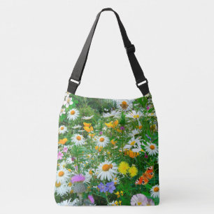 Wildflowers and Butterflies Crossbody Bag