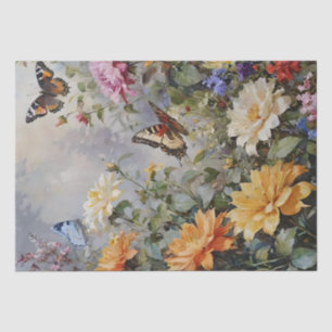 Wildflowers and Butterflies Decoupage Tissue Paper