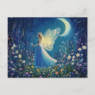 Wildflowers and fairy Holiday Postcard