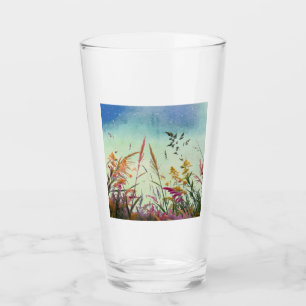 Wildflowers And Stars Glass