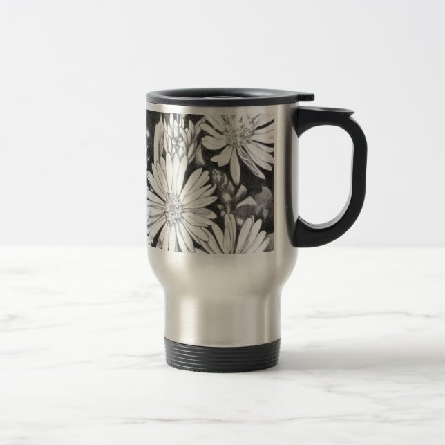 Wildflowers Art Coffee Cup Honey Bee & Flowers Cup (Right)