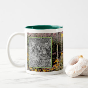 Wildflowers Art Create Your Own Photo Two-Tone Coffee Mug