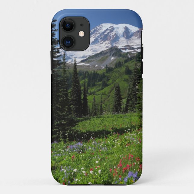Wildflowers at Mount Rainier Case-Mate iPhone Case (Back)