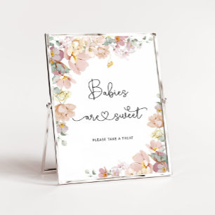 Wildflowers Babies are sweet Poster