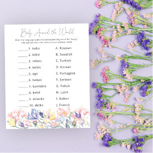 Wildflowers Baby around the world game