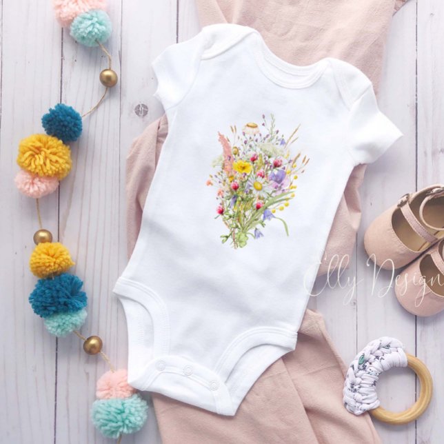 Wildflowers Baby Bodysuit (Creator Uploaded)