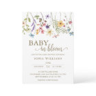 Wildflowers Baby in Bloom Baby Shower Invitation