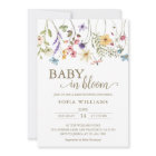 Wildflowers Baby in Bloom Baby Shower Invitation