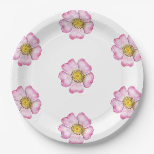 Wildflowers Baby In Bloom Baby Shower Paper Plate