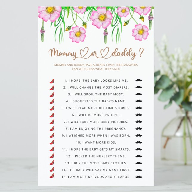 Wildflowers Baby In Bloom Mummy or daddy baby game (Creator Uploaded)