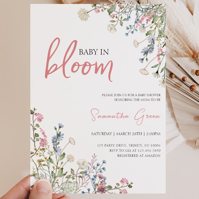 Wildflowers Baby Shower Invitation (Creator Uploaded)
