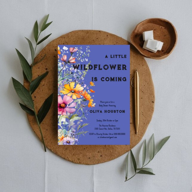 Wildflowers Baby Shower Invitation (Creator Uploaded)