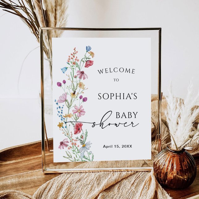 Wildflowers Baby Shower Welcome  Poster (Creator Uploaded)
