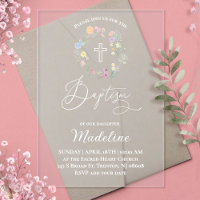 wildflowers | Baptism baby girl