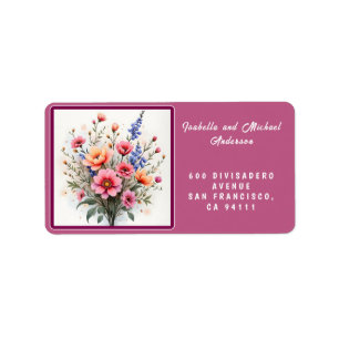 Wildflowers Beautiful Modern Luxury Collection Label
