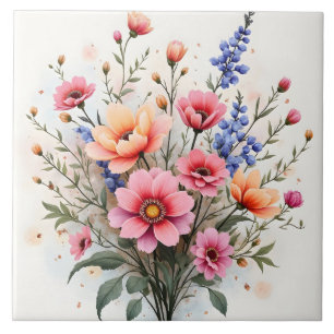 Wildflowers Beautiful Modern Luxury Collection Tile