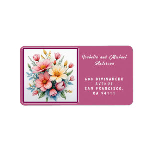Wildflowers Beautiful Trendy Luxury Collection Label
