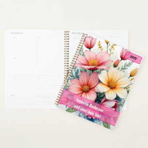 Wildflowers Beautiful Trendy Luxury Collection Planner