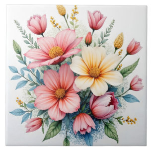 Wildflowers Beautiful Trendy Luxury Collection Tile