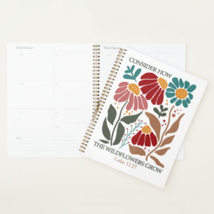 Wildflowers Bible Verse Planner