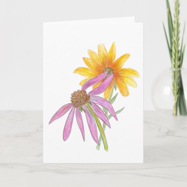 Wildflowers, blank inside card (Front)