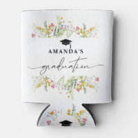 Wildflowers Boho Graduation Party paper napkins