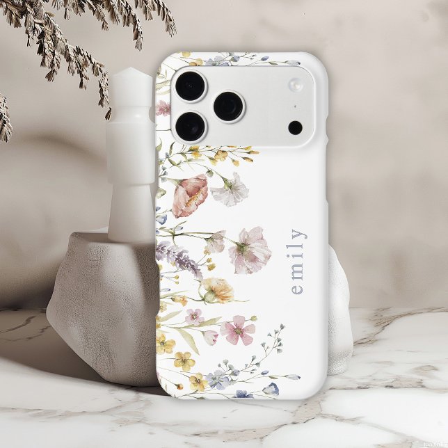 Wildflowers Boho Watercolor Botanical With Name (Creator Uploaded)