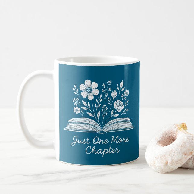 Wildflowers Book Coffee Mug (With Donut)