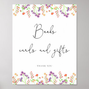 Wildflowers books cards and gifts poster