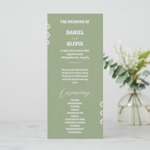 Wildflowers Botanical Garden Wedding Programs