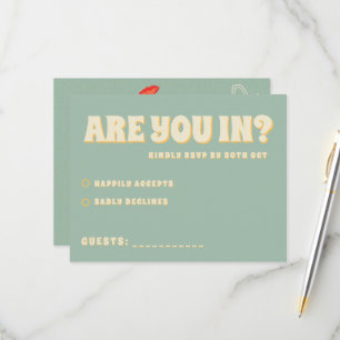 Wildflowers Botanical Garden Wedding RSVP Card