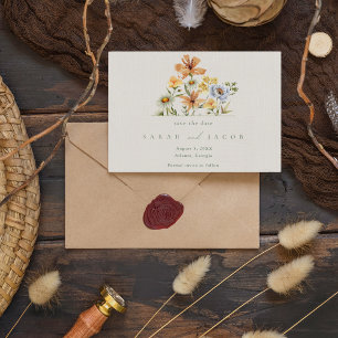 Wildflowers Botanical Garden Wedding Save The Date