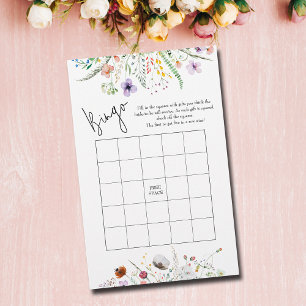 Wildflowers Bridal Shower Bingo Game