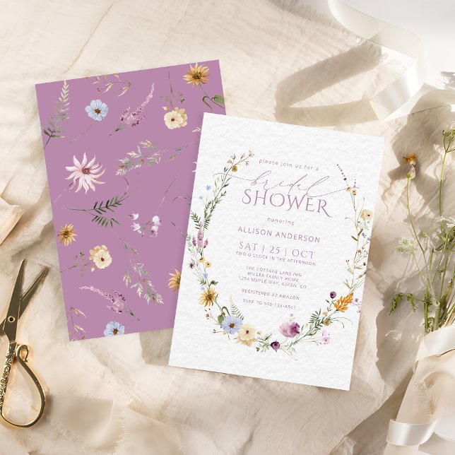 Wildflowers Bridal Shower Invitation (Creator Uploaded)