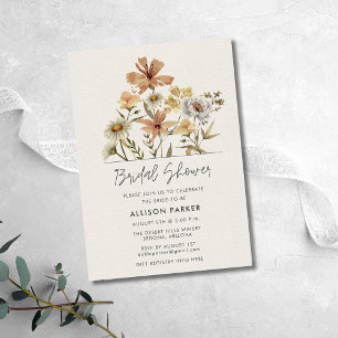Wildflowers Bridal Shower Invitation